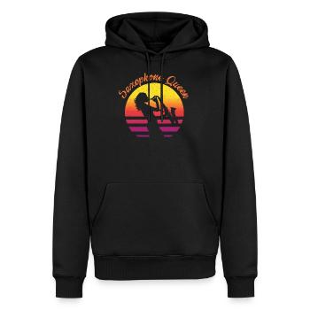 Saxophone Queen - Männer Premium Bio Hoodie - Schwarz - Vorne - Nico (187cm)