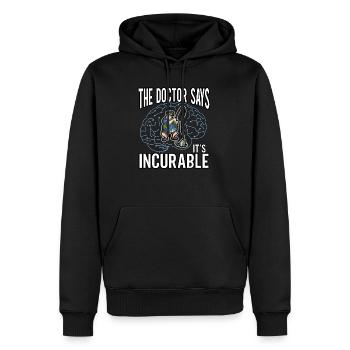 Angeln Fischen Fisch Lustig Angelrute Fischer - Männer Premium Bio Hoodie - Schwarz - Vorne - Nico (187cm)