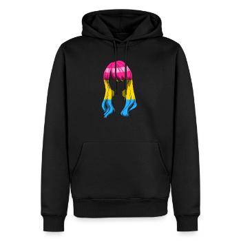 Pansexueller Stolz Anime Mädchen Kawaii - Männer Premium Bio Hoodie - Schwarz - Vorne - Nico (187cm)