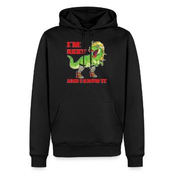 Rexy And I Know It - Sweat à capuche Premium bio Homme - noir - Devant - Nico (187cm)