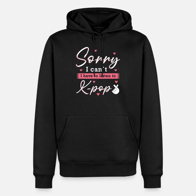 K-Pop K-Pop cadeau - Sweat à capuche Premium bio Homme - noir