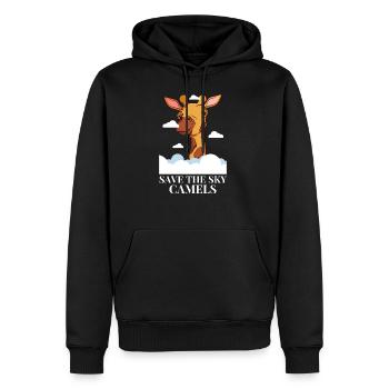 Save The Sky Camels - Männer Premium Bio Hoodie - Schwarz - Vorne - Nico (187cm)