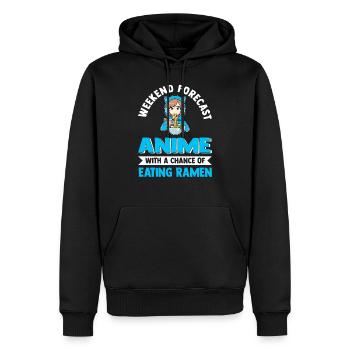 Anime & Ramen Anime Japanese Geschenk - Männer Premium Bio Hoodie - Schwarz - Vorne - Nico (187cm)