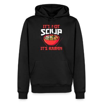 Ramen Ramen Merchandise Cadeau anime - Sweat à capuche Premium bio Homme - noir - Devant - Nico (187cm)