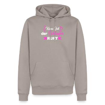 Schlagerparty Schlager Schlagermusiker Geschenk - Männer Premium Bio Hoodie - Taupe - Vorne - Nico (187cm)