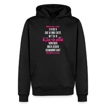 Klarinette Orchester - Männer Premium Bio Hoodie - Schwarz - Vorne - Nico (187cm)