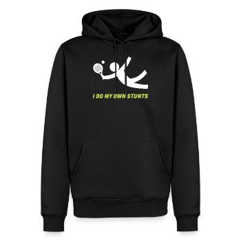 Padel Padelspieler Padeltennis Paddle Padeltrainer - Männer Premium Bio Hoodie - Schwarz - Vorne - Nico (187cm)