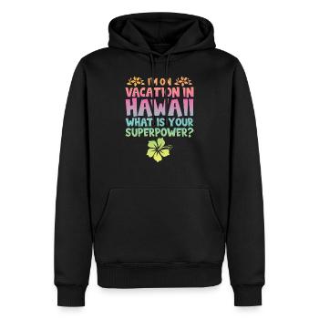 Hawaii Hawaii Geschenk - Männer Premium Bio Hoodie - Schwarz - Vorne - Nico (187cm)