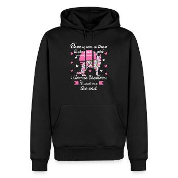2 chiens de berger allemands filles 2 Allemands - Sweat à capuche Premium bio Homme - noir - Devant - Nico (187cm)