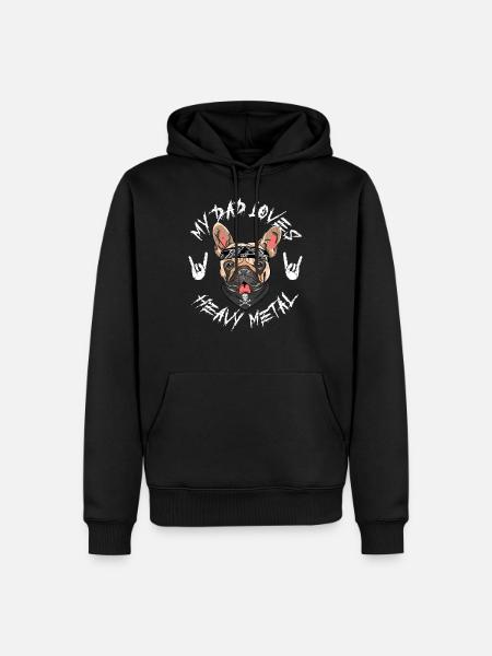 French Bulldog - Men’s Premium Organic Hoodie - black