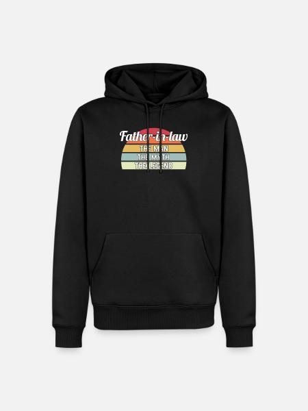 Schwiegervater Schwiegervater Geschenk - Herre Premium økologisk hoodie - sort