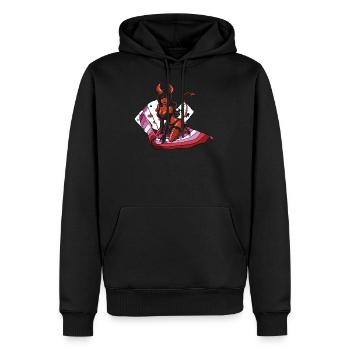 Lesben Cool Teufel Frauen Farben Von Lesben Flagge - Männer Premium Bio Hoodie - Schwarz - Vorne - Nico (187cm)