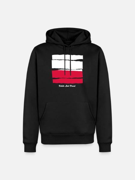 Poles and Pride Poland - Men’s Premium Organic Hoodie - black