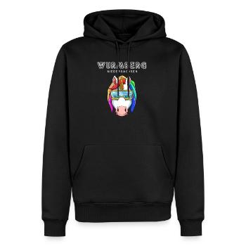 Wurmberg Niedersachsen Snowboard Ski Einhorn - Männer Premium Bio Hoodie - Schwarz - Vorne - Nico (187cm)