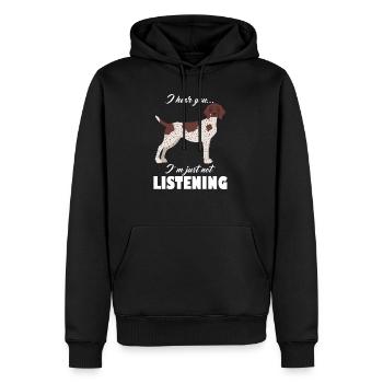 Deutsch Kurzhaar Zeiger Lustig GSP Mama Papa - Männer Premium Bio Hoodie - Schwarz - Vorne - Nico (187cm)