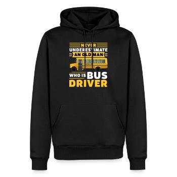Driver Bus Driver Buses Gift - Men’s Premium Organic Hoodie - black - Front - Nico (187cm)