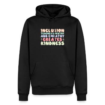 Inklusionslehrkraft SPED Sonderpädagogik - Männer Premium Bio Hoodie - Schwarz - Vorne - Nico (187cm)