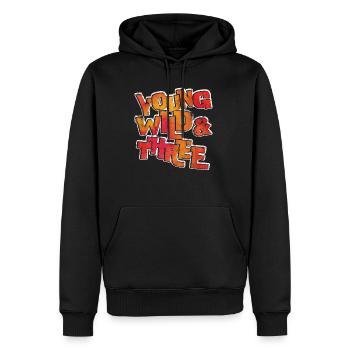 Young Wild Three 3 Geburtstag 4 - Männer Premium Bio Hoodie - Schwarz - Vorne - Nico (187cm)