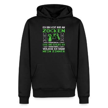 Gamer Zocken Gaming Zocker Videospiel Zocken - Männer Premium Bio Hoodie - Schwarz - Vorne - Nico (187cm)
