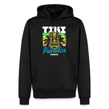 Tiki Paradise Tiki Bar Hawaii Sommer - Männer Premium Bio Hoodie - Schwarz - Vorne - Nico (187cm)