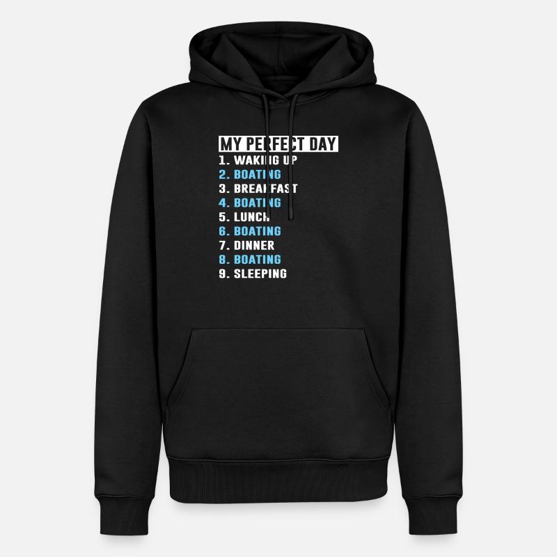 Bootsboot Geschenk - Männer Premium Bio Hoodie - Schwarz