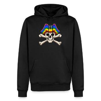LGBTQ Jolly Rogers Schwuler Pirat - Männer Premium Bio Hoodie - Schwarz - Vorne - Nico (187cm)