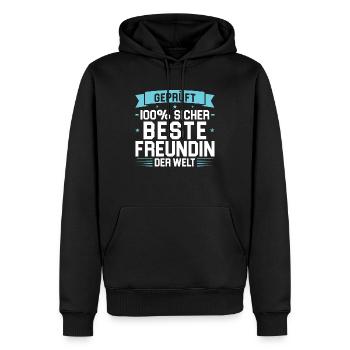 Bester Freund Freundschaft Freunde Geschenk - Männer Premium Bio Hoodie - Schwarz - Vorne - Nico (187cm)