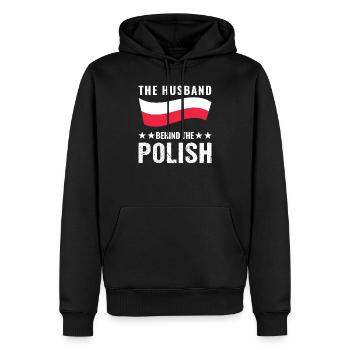 Polnische Wurzeln Polen Polnische Flagge Geschenk - Männer Premium Bio Hoodie - Schwarz - Vorne - Nico (187cm)