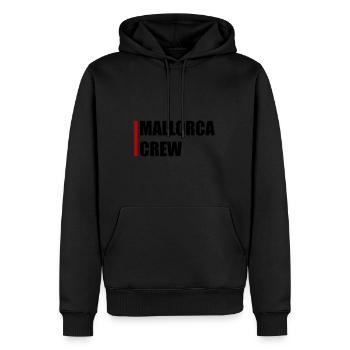 Mallorca Crew - Männer Premium Bio Hoodie - Schwarz - Vorne - Nico (187cm)
