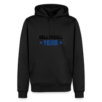 Volleyball Team - Männer Premium Bio Hoodie - Schwarz - Vorne - Nico (187cm)