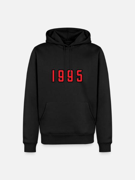 1995 year birthday - Men’s Premium Organic Hoodie - black