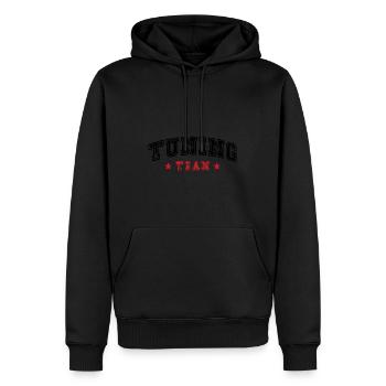 Équipe de tuning - Sweat à capuche Premium bio Homme - noir - Devant - Nico (187cm)