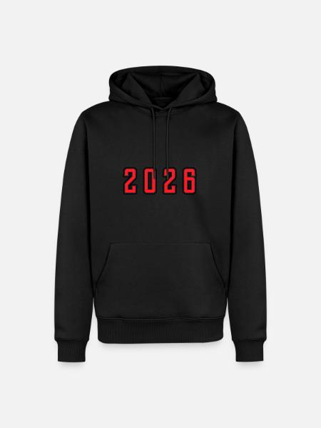 Anniversaire 2026 - Sweat à capuche Premium bio Homme - noir