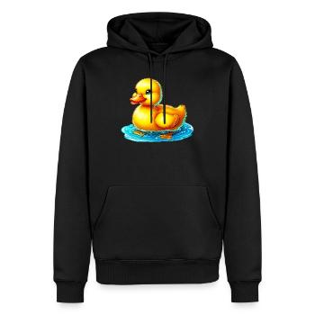 Caneton Canard Canard Canard - Sweat à capuche Premium bio Homme - noir - Devant - Nico (187cm)