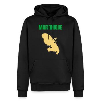 T-shirt Martinique – Antilles - Sweat à capuche Premium bio Homme - noir - Devant - Nico (187cm)