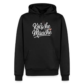 Kölsche Mädche Karneval Köln Kölle Kölsch Mädchen - Männer Premium Bio Hoodie - Schwarz - Vorne - Nico (187cm)