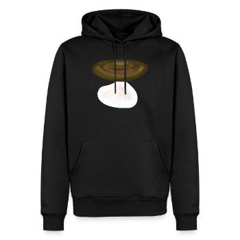 Pilz Pilze Natur - Männer Premium Bio Hoodie - Schwarz - Vorne - Nico (187cm)