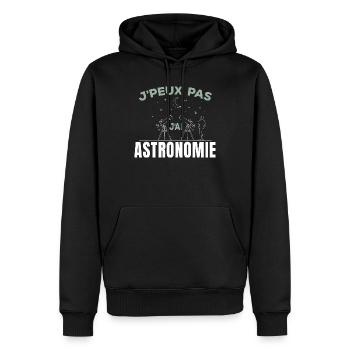 T-shirt J'peux pas j'ai personnalisé - Sweat à capuche Premium bio Homme - noir - Devant - Nico (187cm)