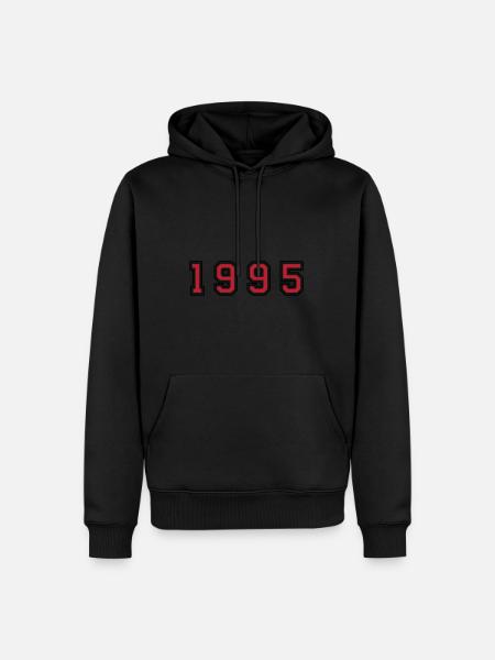 1995 year number - Men’s Premium Organic Hoodie - black