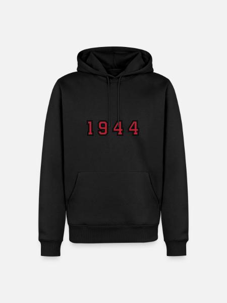 Numéro de l’année 1944 - Sweat à capuche Premium bio Homme - noir