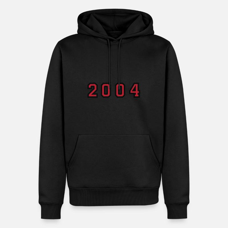 Numéro de l’année 2004 - Sweat à capuche Premium bio Homme - noir