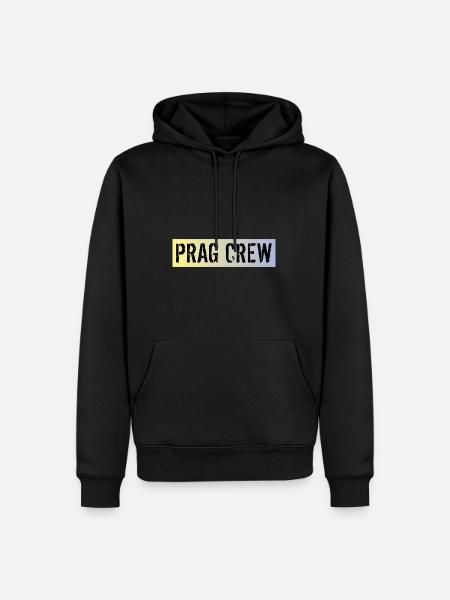 Prag Crew - Männer Premium Bio Hoodie - Schwarz