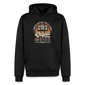 Original 1965 Geburtstag 60 Jahre altes Partygeschenk - Männer Premium Bio Hoodie - Schwarz - Vorne - Nico (187cm)