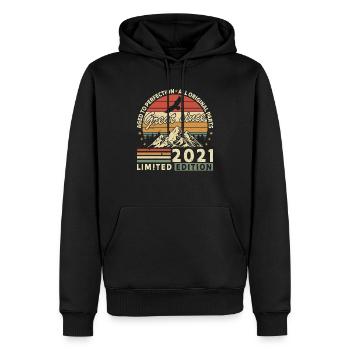 2021 Original 2021 Vintage Vintage rétro anniversa - Sweat à capuche Premium bio Homme - noir - Devant - Nico (187cm)