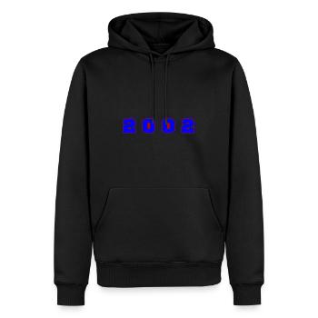 Numéro de l’année 2002 - Sweat à capuche Premium bio Homme - noir - Devant - Nico (187cm)