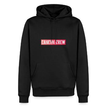 Cancun Crew - Männer Premium Bio Hoodie - Schwarz - Vorne - Nico (187cm)
