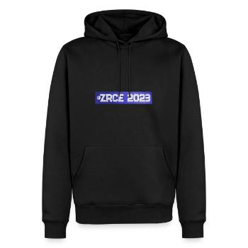Zrce 2023 - Männer Premium Bio Hoodie - Schwarz - Vorne - Nico (187cm)