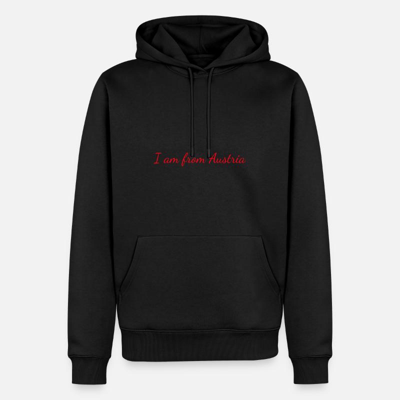 Unfriendly Austrian - Männer Premium Bio Hoodie - Schwarz