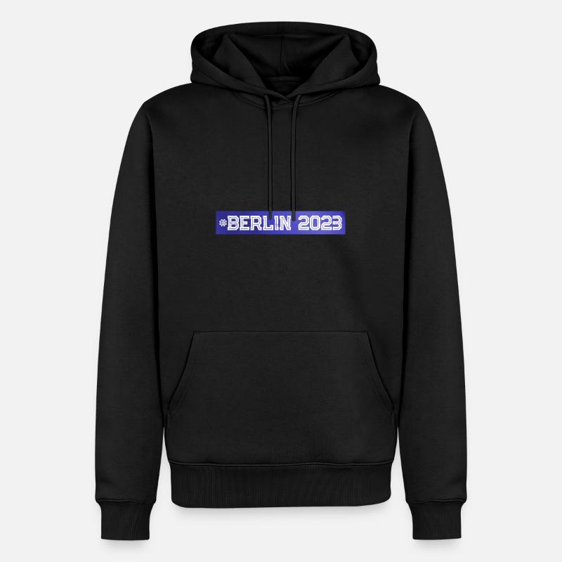 Berlin 2023 - Männer Premium Bio Hoodie - Schwarz