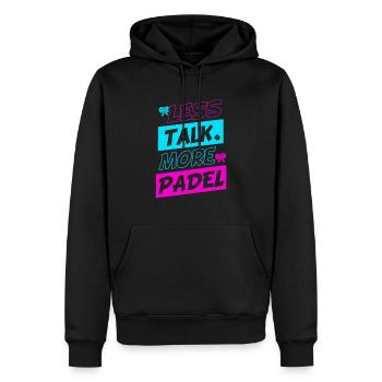 Padel Padel Player Padeltennis Neon Padel Coach - Men’s Premium Organic Hoodie - black - Front - Nico (187cm)